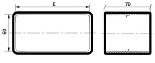 0 kanał płaski długości 1,0 mb 120 x 60 27 biały 120 1000 5902904993684 KP12/6-1.