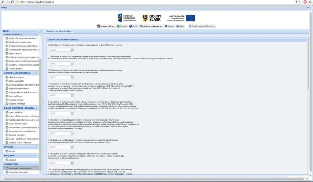 18 Deklaracja organu odpowiedzialnego za monitorowanie obszarów Natura 2000 (W przypadku, gdy projekt jest zlokalizowany na obszarze Natura 2000) (jeśli dotyczy).