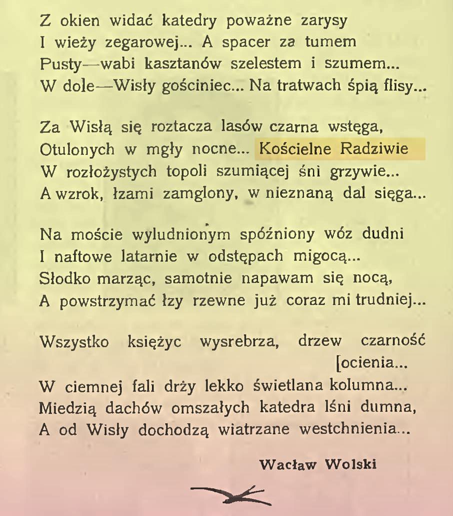 negatywnych składających się na codzienny obraz życia. Specjalnie nie wybierałem informacji, po prostu zbierałem wszystkie mające związki z Radziwiem.