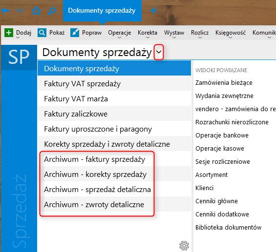 W przypadku rodzaju Baza danych programu InsERT GT danych archiwalnych konfiguracja przeprowadzana jest w formacie XML.