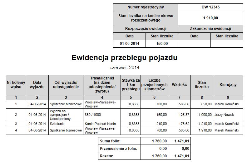 Dodawanie rachunków Do rachunku można utworzyć powiązany zapis w Ewidencji VAT