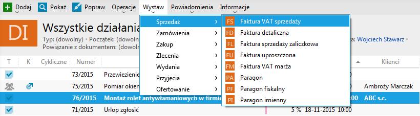 Jednym działaniem może być przykładowo wysłanie oferty a innym ponowny kontakt telefoniczny z niektórymi klientami. 3.