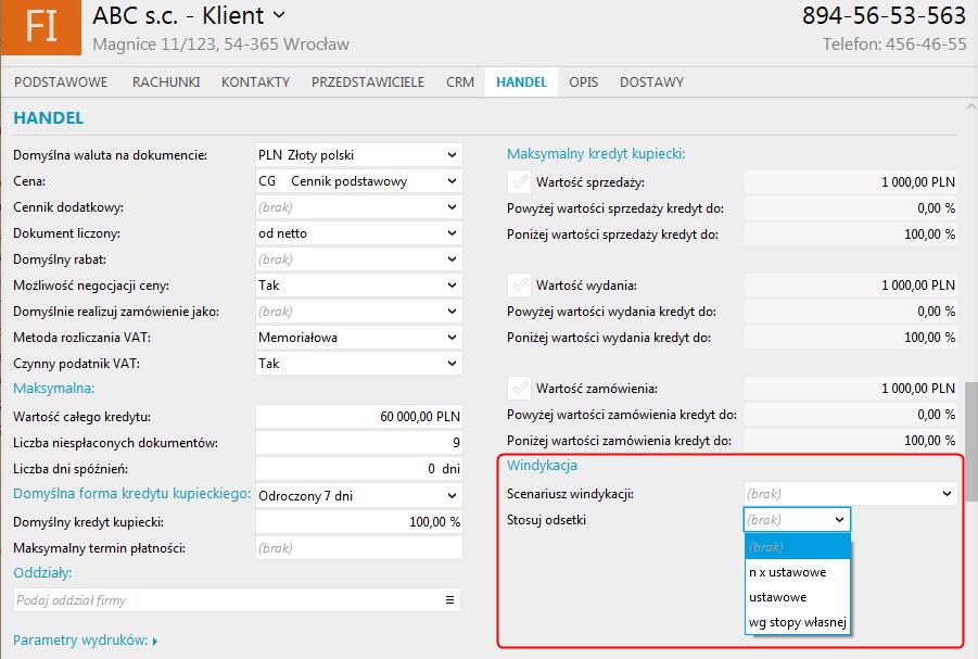 Udostępniono dodatkowy widok w module Klienci (Gs) Widok Moi klienci pozwala w szybki sposób wyświetlić listę wszystkich klientów, których opiekunem jest zalogowany użytkownik.