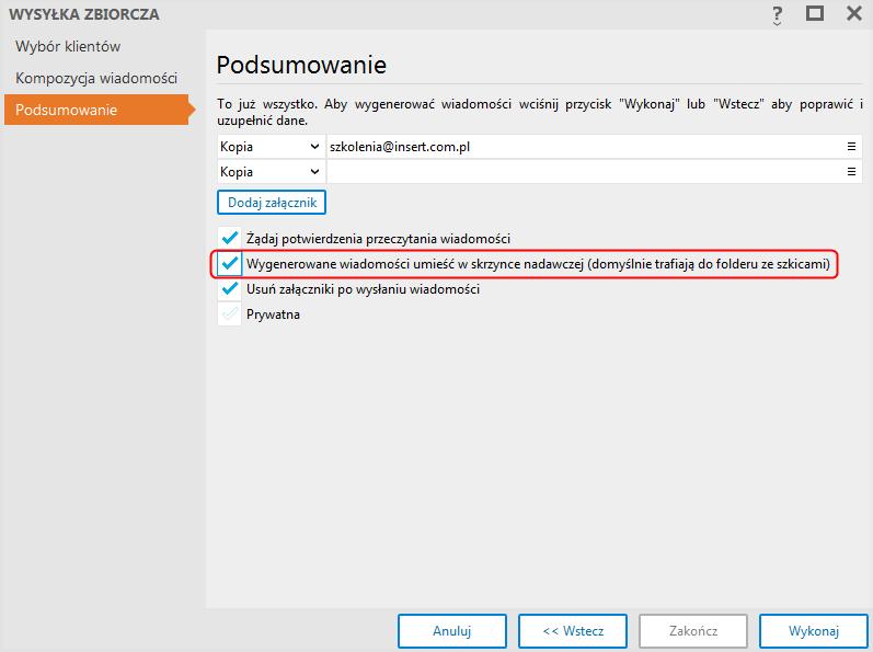 6. Dla usprawnienia pracy z procesami ofertowymi wprowadzono słownik komentarzy (moduł Konfiguracja ->