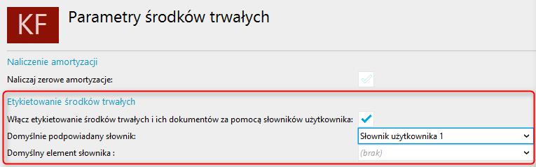 Dodano możliwość wykorzystania księgowych słowników użytkownika w definicji środka