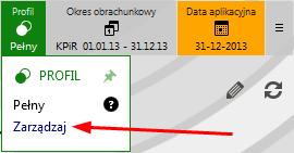 WAŻNE! Po utworzeniu podmiotu użytkownik może zmienić profil pracy z programem w dowolnym momencie.