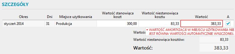 dokumencie OT danego środka trwałego).