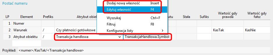 W zależności od tego, czy dokument Faktury sprzedaży udostępnia płatności gotówkowe czy też nie (parametry Typy dokumentów > Faktura VAT sprzedaży -> Płatności -> Pokaż/Nie pokazuj) w numerze