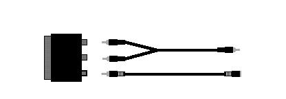 33 Używanie złącza SCART z europejskimi telewizorami (Prawe = czerwone) Wejście Audio (Lewe = białe) Połącz z telewizorem lub magnetowidem ZŁĄCZE SCART Kabel Audio Kabel composite lub Podłączyć do