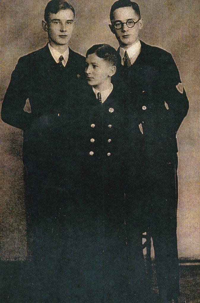 Bracia Fedorońko: od lewej Aleksander, Orest i