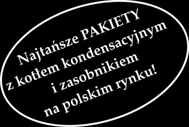 ZESTAWY PAKIETOWE NA BAZIE KOTŁA KONDENSACYJNEGO ECOCONDENS SILVER I ZASOBNIKA Każdy pakiet złożony jest z: jednofunkcyjnego kotła kondensacyjnego EcoCondens Silver-20 lub jednofunkcyjnego kotła