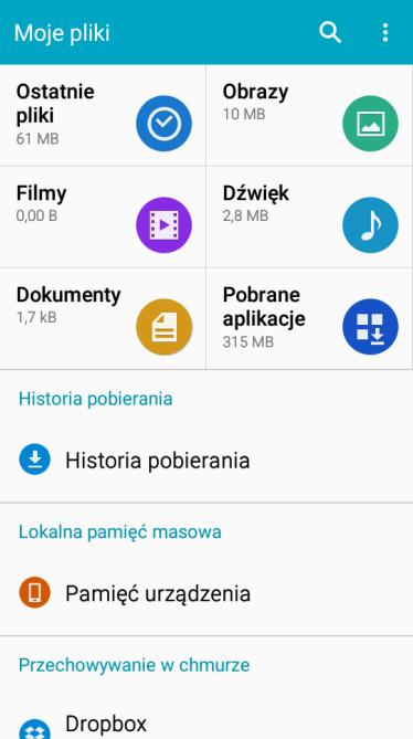 6. W menu smartfonu znajdujemy ikonę Moje