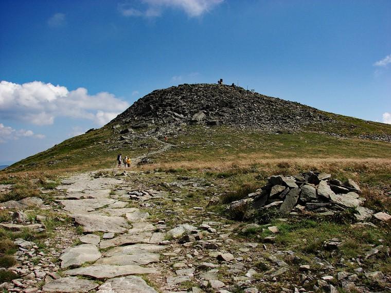 1725m  widok na stronę Polską Rozpoczynając zejście,