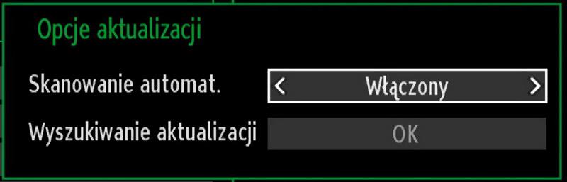 Limit czasu menu: Zmienia limit dla czasu wyświetlania menu. Skanowanie kanałów kodowanych: Gdy ustawienie to jest aktywne, podczas wyszukiwania znajdowane będą także kanały kodowane.