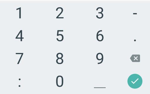 android:inputtype="phone"