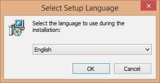 2. Uruchom pobrany instalator i wybierz język instalacji (na potrzeby instrukcji, wybrany został język angielski. Oprogramowanie Lego WeDo 2.
