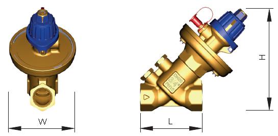 147 243 4,0 V5001PF (DN65 DN100) DN Długość (L) Szerokość (W) Wysokość (H) Ø D Ø K n x Ø d Waga (kg) 65 290 209 562 185 145 4 x 19 33 80 310 209 562 200 160 8