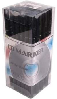 Marker CD czarny dwustronny /50/