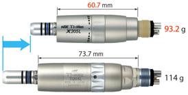 Cechy urządzenia: Elektryczny mikrosilnik szczotkowy do podłączenia z uniwersalnymi rękawami typu: M40-CD, 4VLM oraz 4VR400. Model M40 XS Model M40N XS ze światłem bez światła Zakres obrotów 60-40.