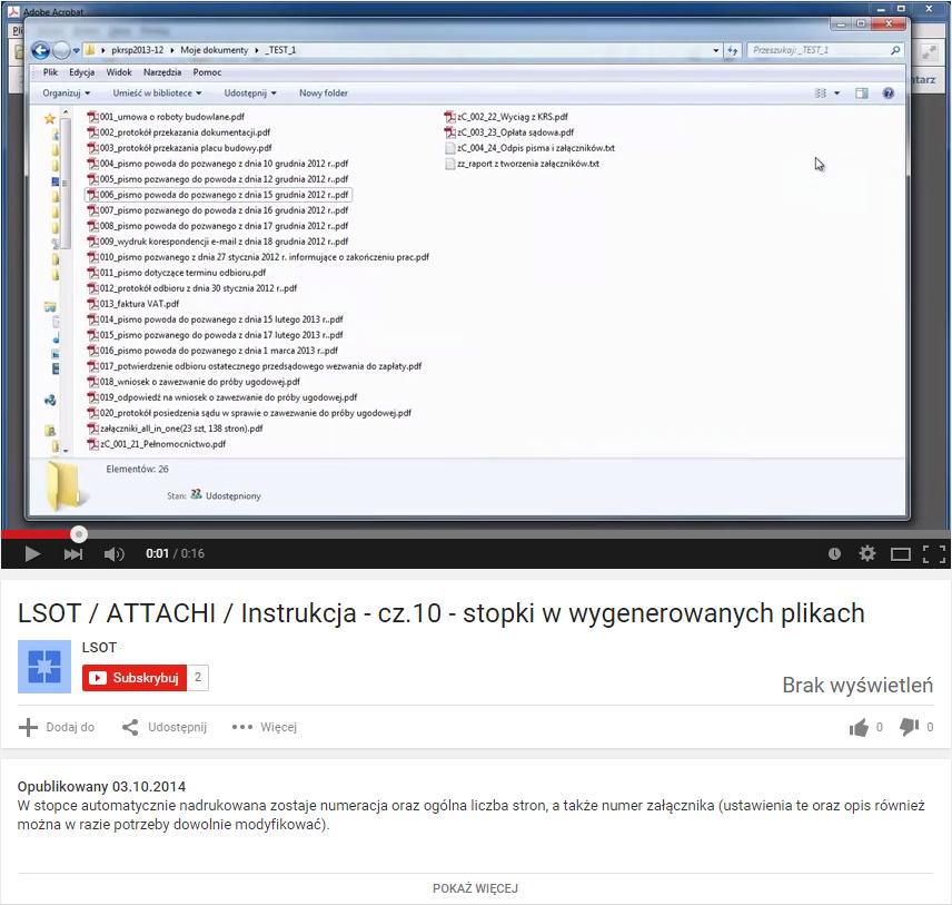 6.3.2.1. Klip wideo (16 s.) stopki w wygenerowanych plikach Klip wideo (16 s.