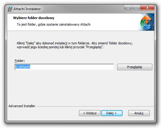 Następnie wybierz folder