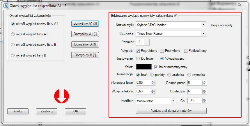 Wprowadź zmiany stylu dla elementów listy i zatwierdź 8.2.4. Go! Przycisk Go!