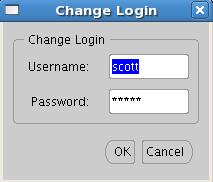 Naciśnij przycisk Change Login. 9.