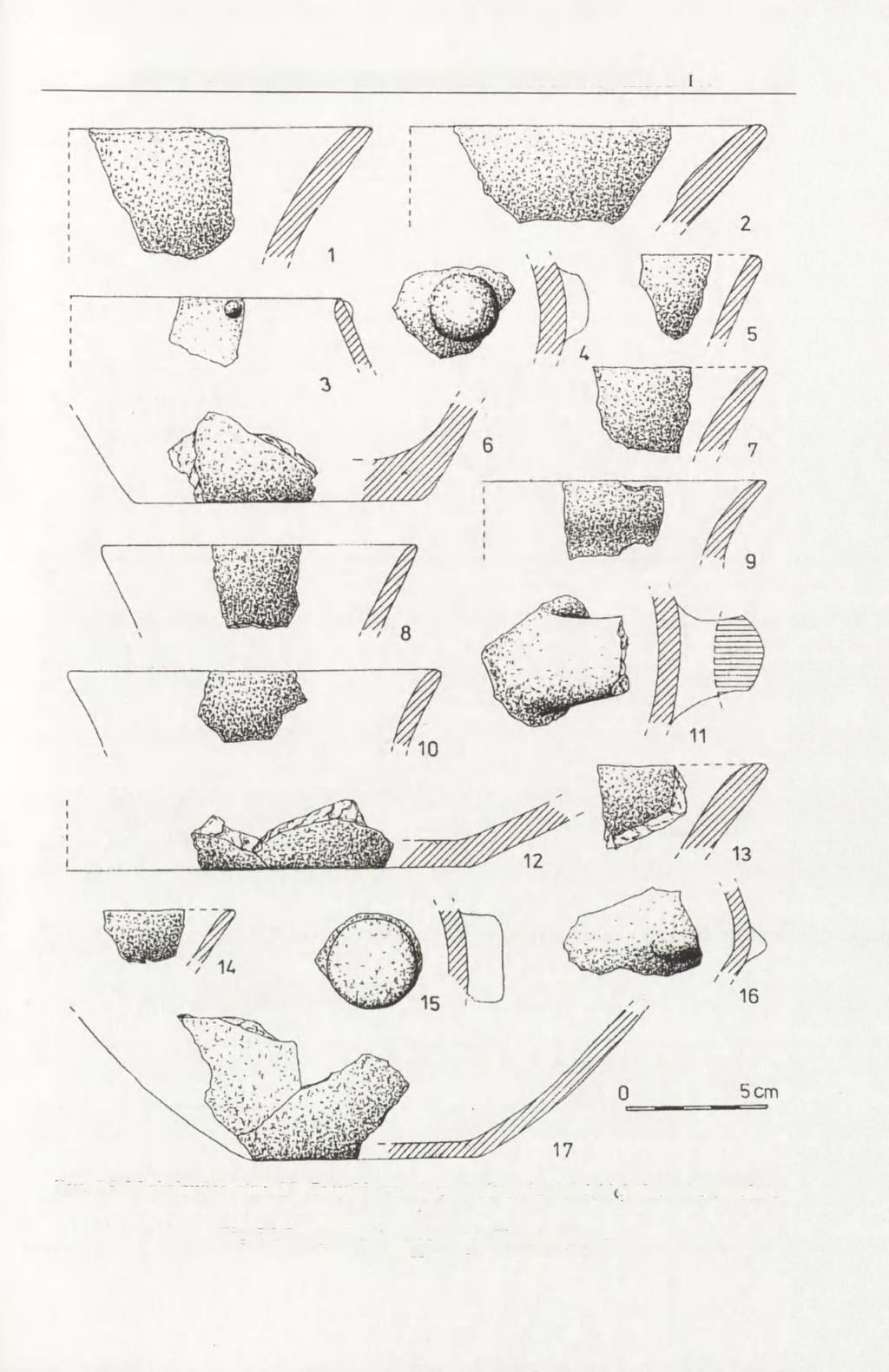 NEOLITYCZNE MATERIAŁY Z WIELOKULTUROWEGO STANOWISKA 27(I)... 75 Ryc. 26. Michałowice, stan. 27. Zabytki ceramiczne kultury lendzielskiej (faza pleszowska).