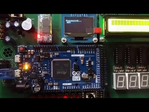 Obsługa OLED - Klasa SH1106_SPI_FB #include <SH1106_SPI.h> void loop() { oled.clear(); SH1106_SPI_FB oled; oled.gotoxy(0, 1); oled.print("processing..."); void setup(void) { oled.renderall(); oled.