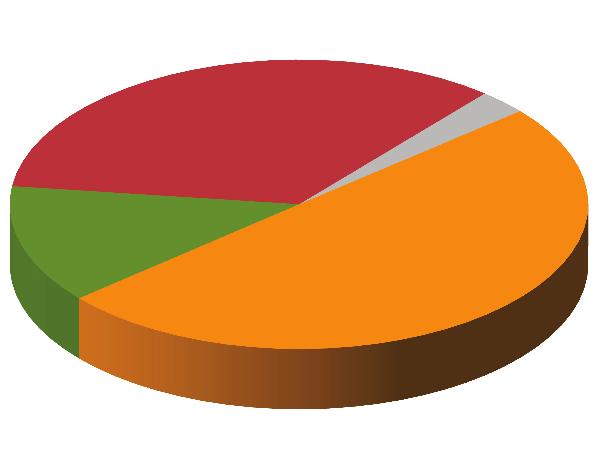 4%, oraz drewna którego zużycie jest niewielkie, bo ok. 0,03%. Udział energii odnawialnej jest zauważalny i istotny podkreślenia, bowiem wynosi 1,2%.