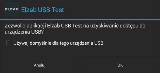 Przykładowa zawartość pliku device_filter.xml dla urządzeń Elzabu: <?xml version="1.0" encoding="utf-8"?> <resources> <usb-device vendor-id="1155" /> </resources> 3.