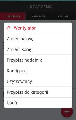 Usunięcie jest rozumiane jako odparowanie odbiornika z zasobów kontrolera. W celu usunięcia odbiornika z systemu EXTA LIFE należy: 1.