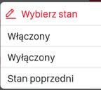 Możliwe stany wyjścia po załączeniu napięcia zasilającego: wyłączone (styki 11-14 rozwarte), włączone (styki 11-14 zwarte), stan poprzedni po załączeniu napięcia zasilającego wyjście znajduje się w