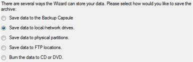 1. Kliknij na element Back up a Disk or Partition w menu Wizards (można to zrobić w każdy opisany wcześniej sposób). 2. Na stronie powitalnej kreatora, kliknij przycisk Next. 3.