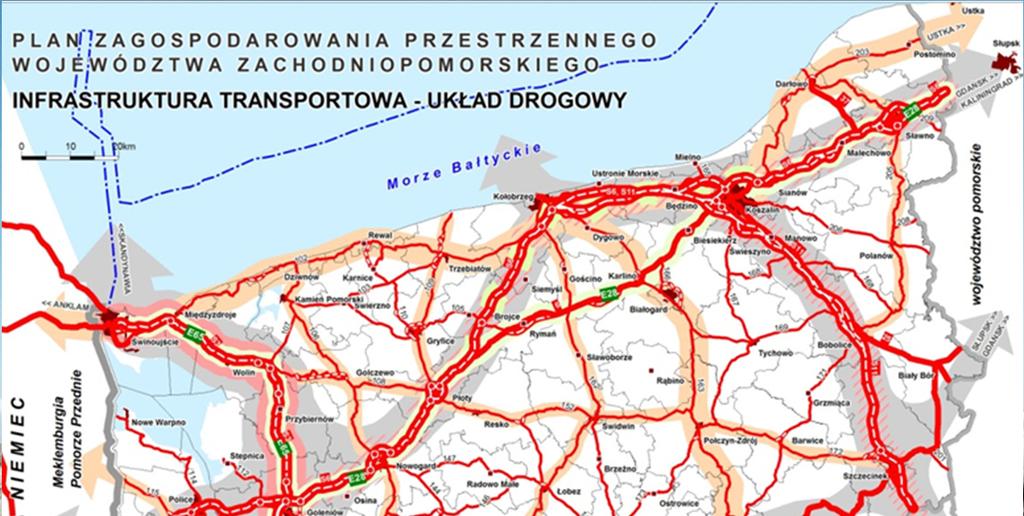 Infrastruktura drogowa priorytetowe drogi krajowe Priorytetowe drogi krajowe to: S3