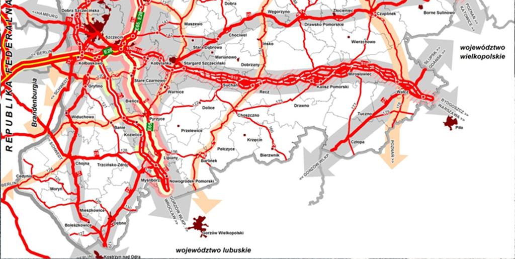 Legnica Lubawka S 6 Szczecin Koszalin Słupsk Gdańsk wraz z Zachodnim Drogowym Obejściem