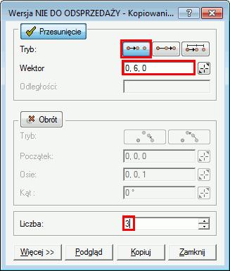 przycisk (lub naciśnij klawisz <Alt + 6>). 1. Naciśnij <Ctrl + A>, aby zaznaczyć wszystkie elementy w modelu. 2.