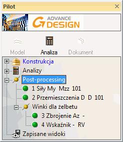 Naciśnij <OK> aby zamknąć i zastosować zaakceptowane profile. 4. Powtórz obliczenia metodą elementów skończonych i obliczenia stali. Po ukończeniu obliczeń, otwórz okno dialogowe Sugerowane profile.