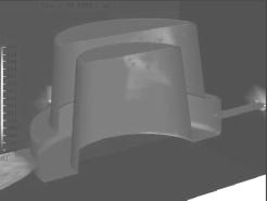 Rys. 8. Pola temperatury w układzie 3D dla wybranych z symulacji kroków czasowych Fig. 8. The temperature distribution fields in 3D setup for selected, from simulation, time steps Rys.