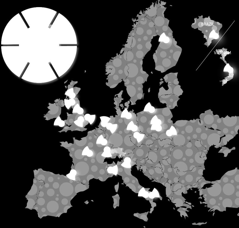 21 epizodów: z i spoza Europy, opisujących procesy