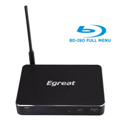 Egreat A5 Android 5.1 z 7.1 HD-audio downmix,dts i DD-passthrough(SPDIF)oraz Dolby TrueHD, DTS MA/X, Dolby ATMOS - na HDMI passthrough, Obsługa 4kx2k HDR 10 bit,3d BD-ISO z pełnym menu, H.