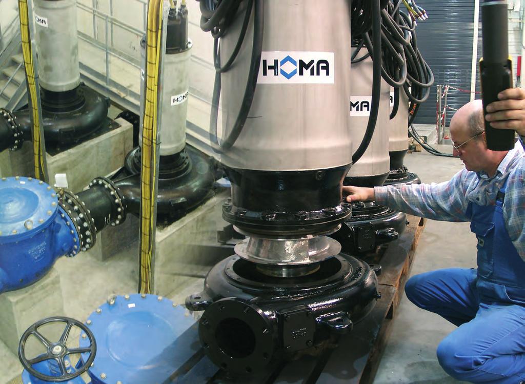 Niezawodność w pełni zautomatyzowanej pracy stacji pomp HOMA gwarantuje w pełni zautomatyzowane sterowanie i monitoring.