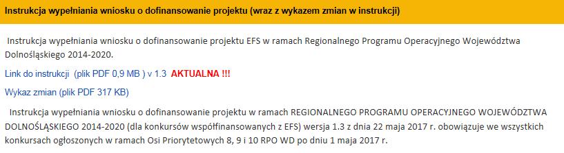 o dofinansowanie projektu EFS w ramach Regionalnego Programu