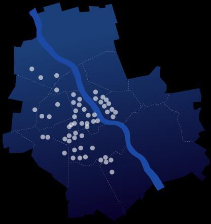 Lokalizacja nieruchomości Grupy Kapitałowej w Polsce i w Warszawie.