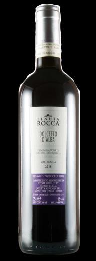 Nazwa: Dolcetto d Alba Szczepy: dolcetto Producent: Tenuta Rocca Wino o pięknej rubinowej barwie z delikatnymi fioletowymi pasemkami.