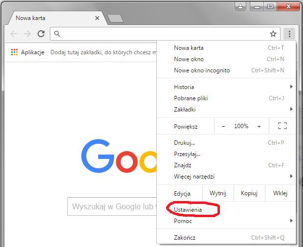 Google Chrome 1) W przypadku Google Chrome, Adobe Flash Player jest zintegrowany z przeglądarką.