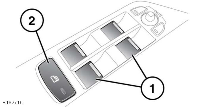 Szyby SZYBY STEROWANE ELEKTRYCZNIE Nigdy nie należy zostawiać kluczyka Smart key wewnątrz pojazdu, jeśli w pojeździe znajdują się dzieci lub zwierzęta. 1.