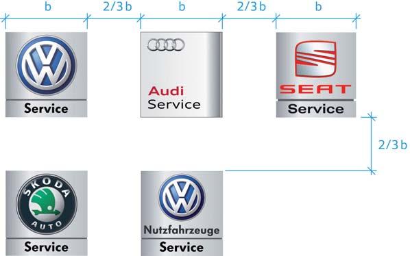 Wielomarkowy warsztat Audi Corporate Design Oznakowanie pierwotne Partnerzy serwisowi Audi AUDI AG 04.2010 3.