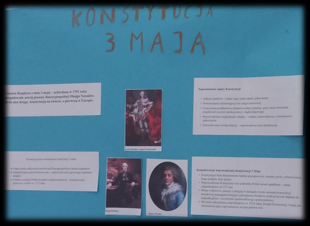 p. Anna Bielecka - Mateja Klasa I a na godzinie wychowawczej omówiła historyczne