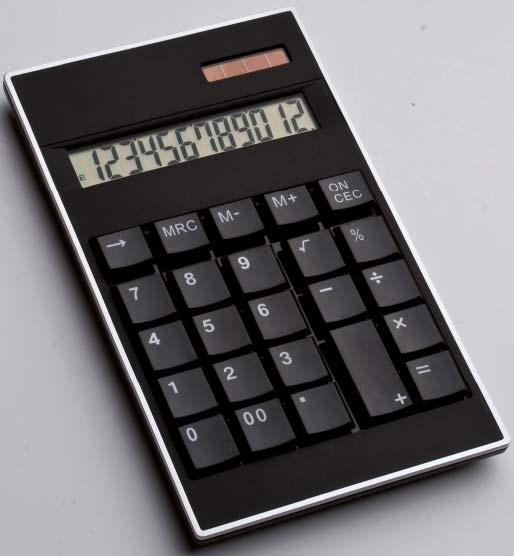 Rozmiar: 6,3 x 11 x 2 cm Powierzchnia nadruku: 5 x 1,2 cm Cena PLN 6,72 OFFICE Art: 8564 Kalkulator "Bergen", Duży, podwójnie zasilany kalkulator został